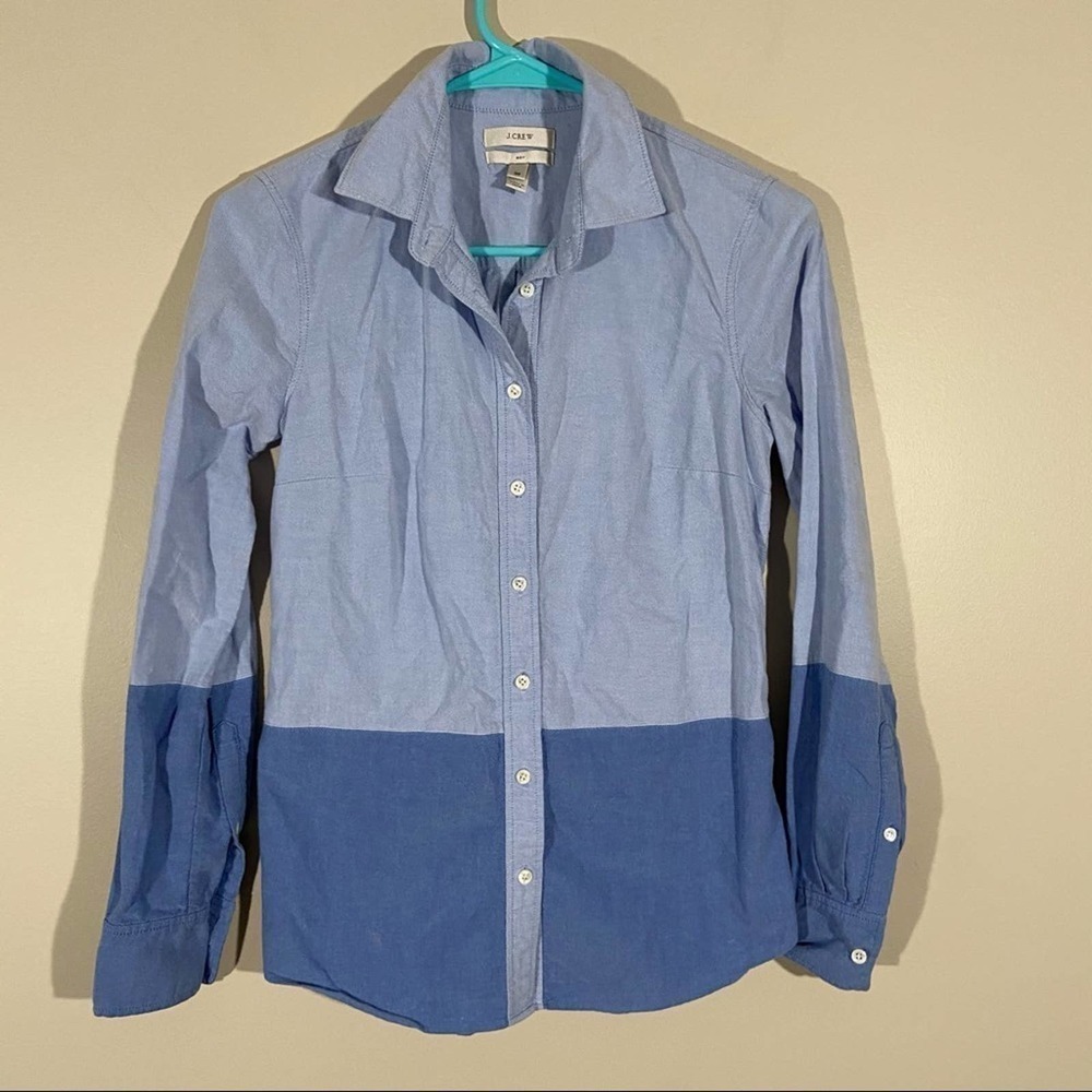 J. Crew Boy Fit Button Down Shirt Size 00